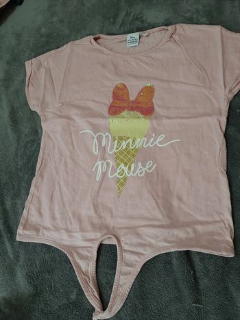 T-shirt rose glace Minnie 10ans