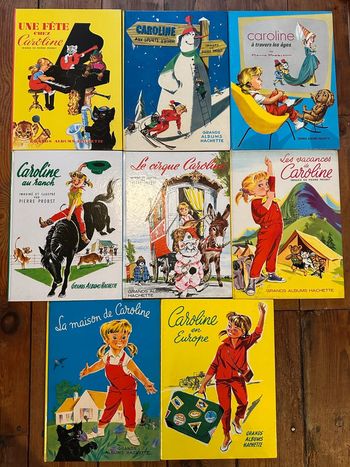 Très bon état - Lot de 8 Grands albums Hachette livres bd Caroline Pierre Probst