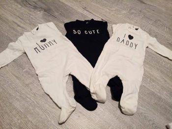 Lot de 3 Pyjamas coton 3 mois