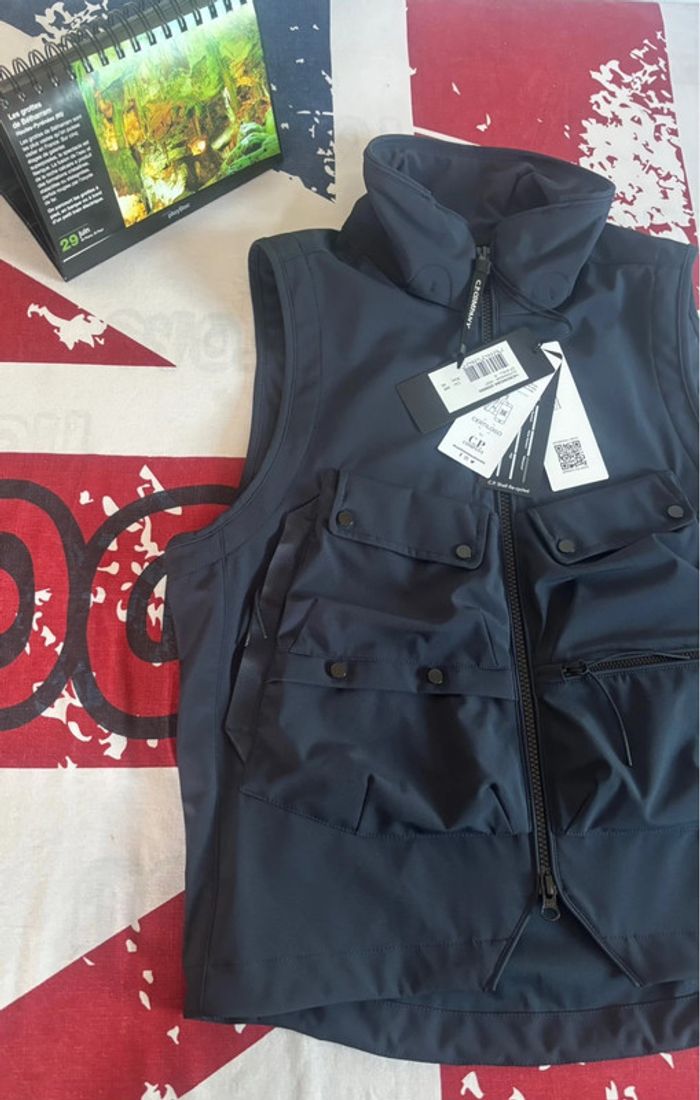 Gilet C.P. Company bleu marine - Taille 46 - photo numéro 5