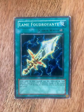 Carte Yu-Gi-Oh! Lame foudroyante LDC-F022 1ère édition