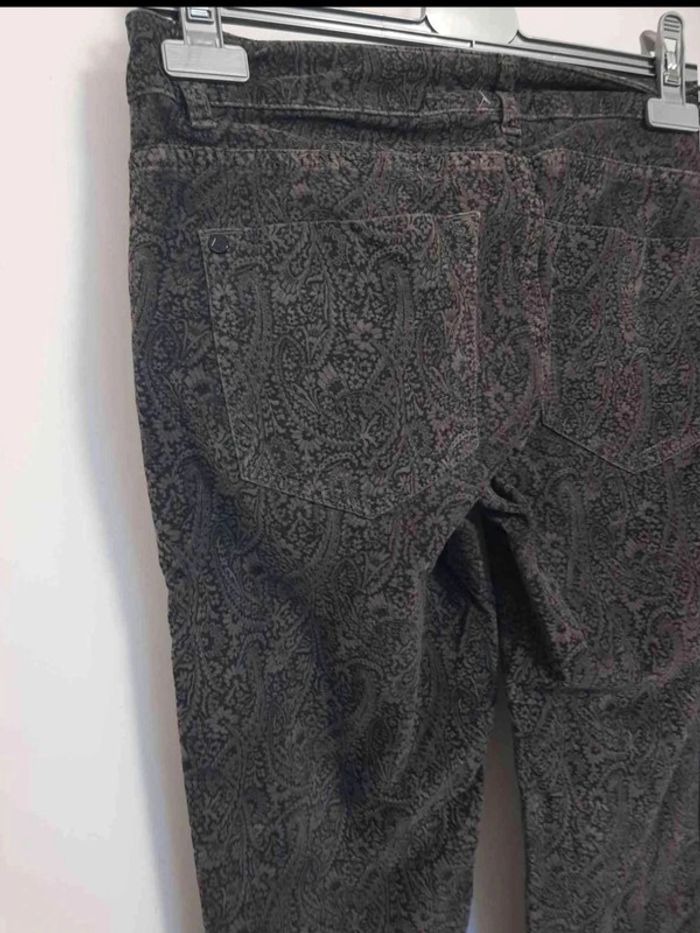 Jean imprimé velour taille 36 - photo numéro 6