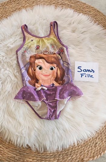 Maillot de bain princesse Sofia 5 ans