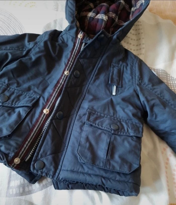 Manteau à capuche hiver 12M - photo numéro 2