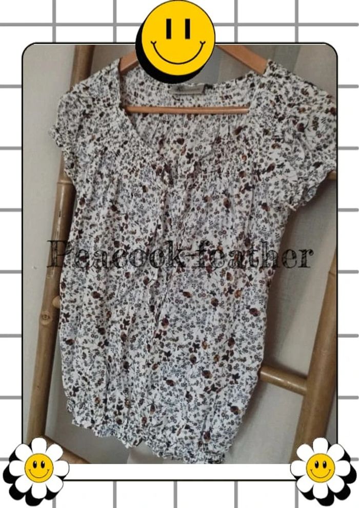 Haut blouse 36 liberty neuf - photo numéro 2