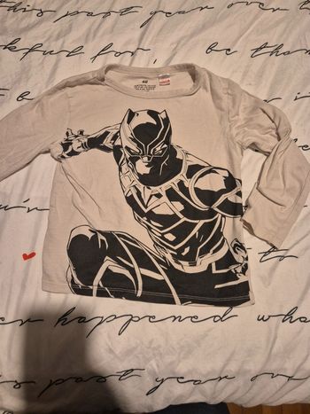 T shirt manches longues black panthère