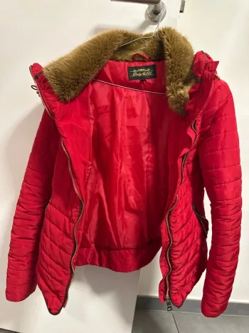Manteau rouge only taille M