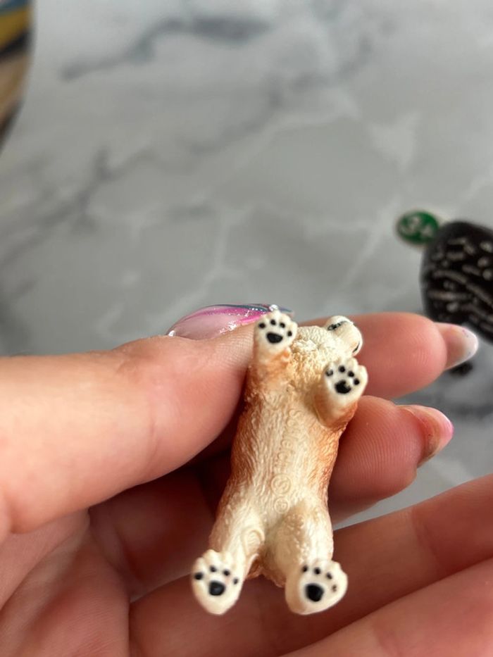 Lot de 3 animaux schleich chiot tapir et nytricebes - photo numéro 3
