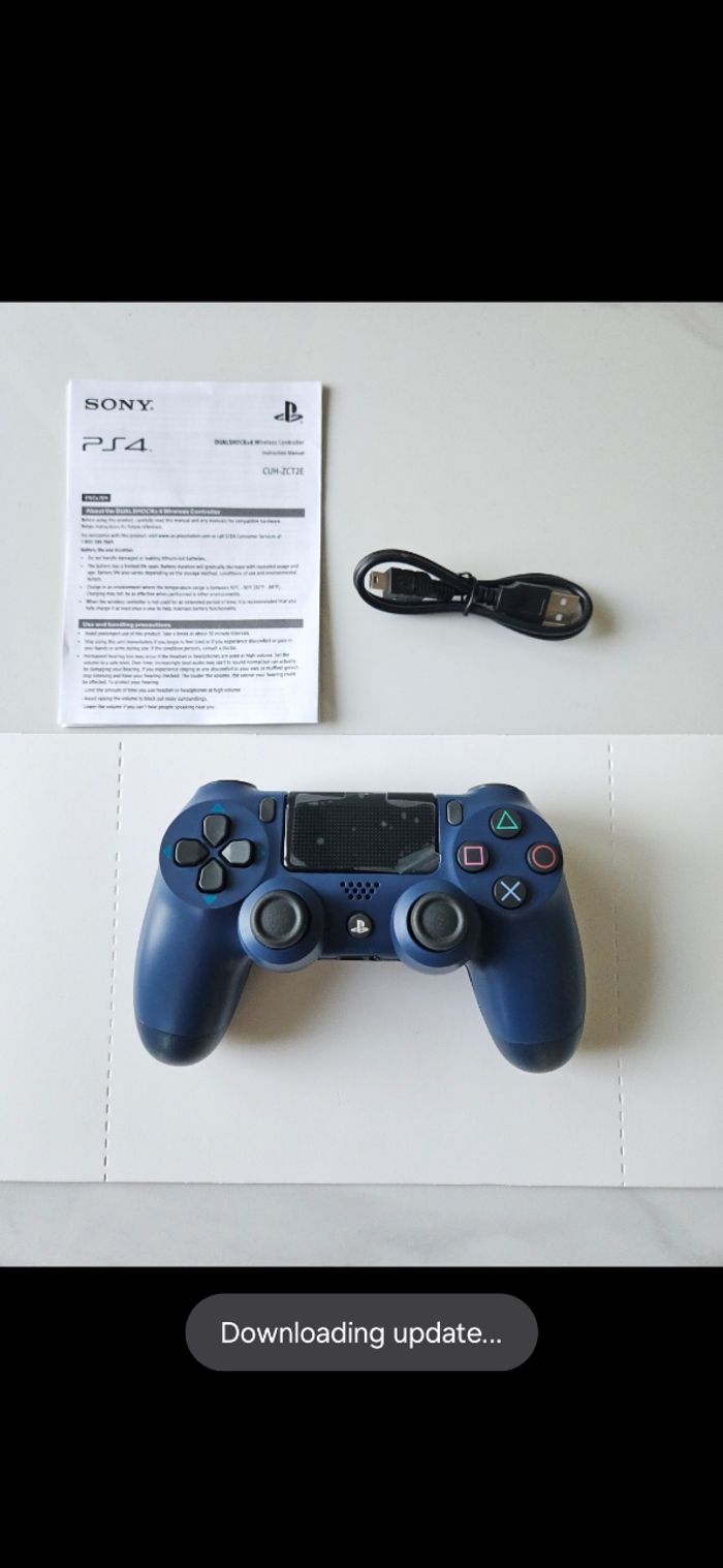 🎮 Manette PS4  bleue foncé + chargeur offert 🎁 "Neuve et Scellée 🔒" - photo numéro 2