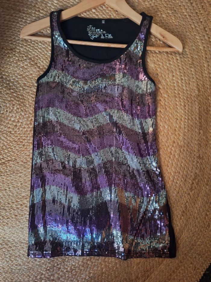 Top à sequins esprit disco parfait pour vos soirées festives - photo numéro 18