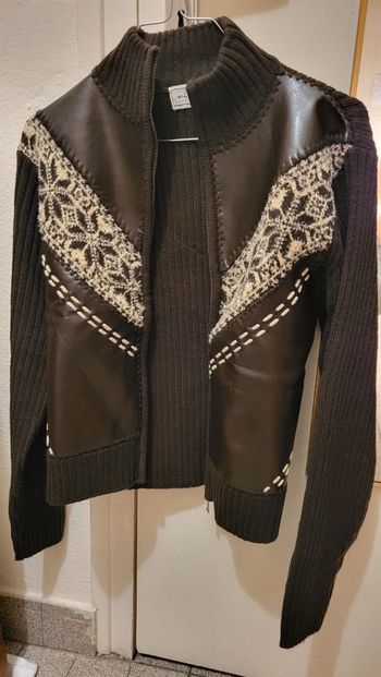 Gilet épais marron