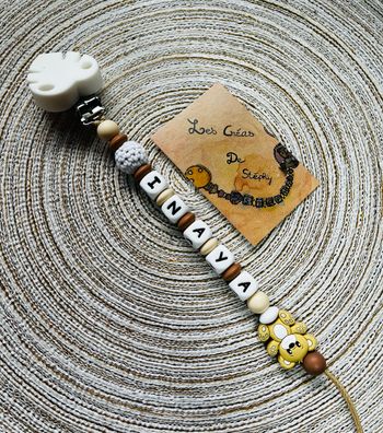 Attache tétine  ourson