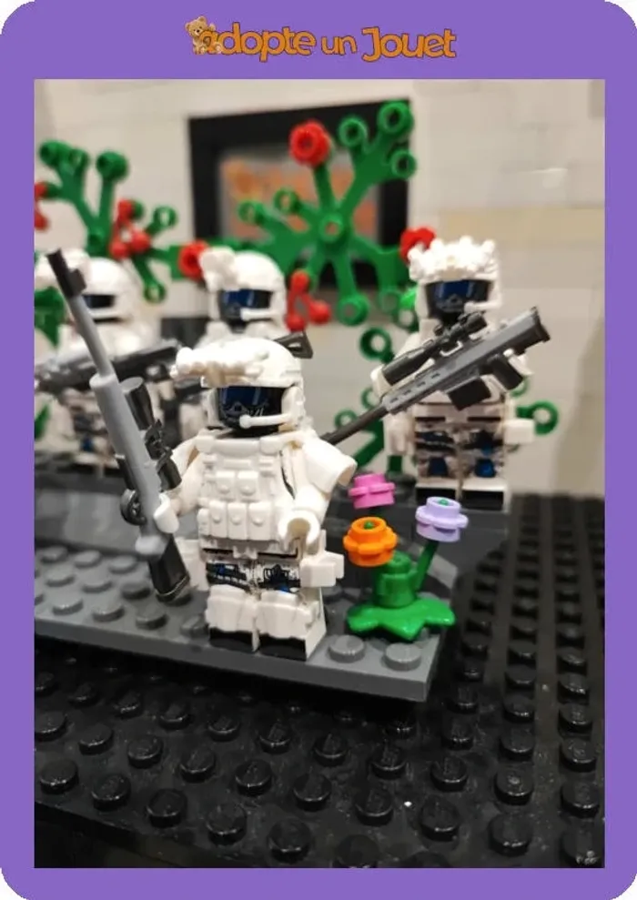 🚁 Lot de 6 figurines militaires 🔫 LM24 🪖Forces Spéciales - type Lego - photo numéro 2