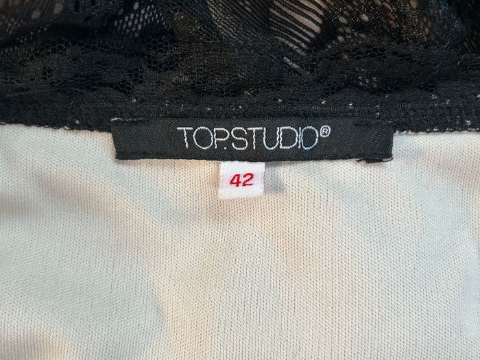 Robe noire dentelle Top Studio - Taille 42 - photo numéro 6