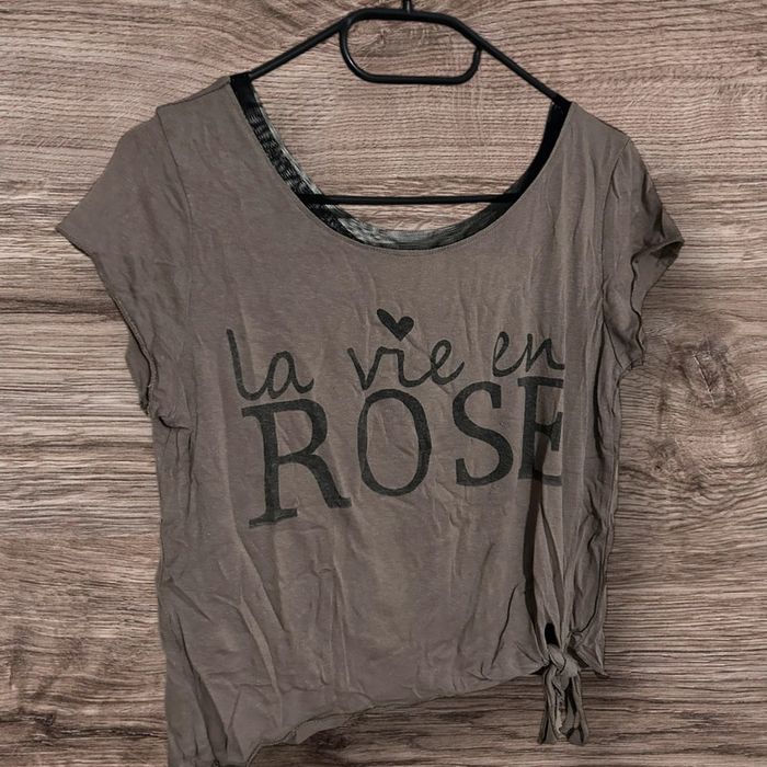 Crop top marron - 34/XS