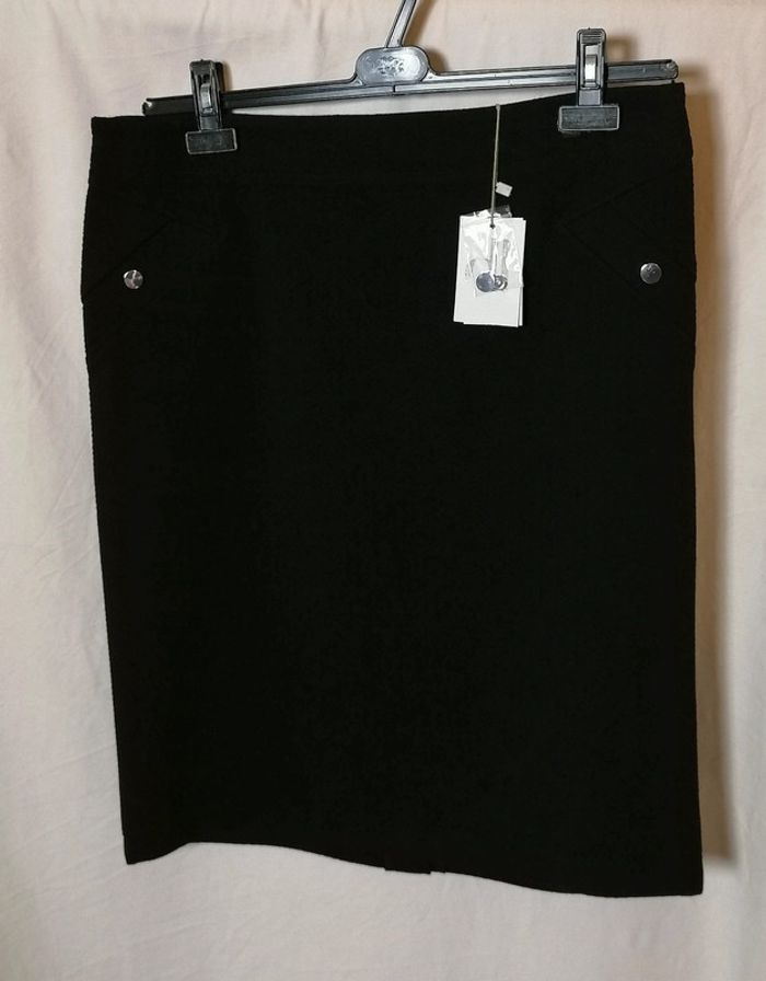 Jupe automne hiver noir argenté Taille 46 Diane Laury - photo numéro 7