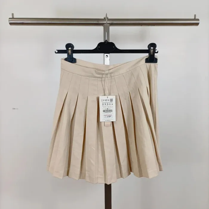 Jupe plissée beige Pacific Republic by Pull & Bear taille M A1026 - photo numéro 2