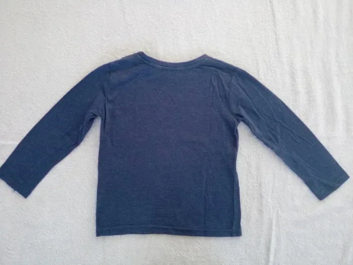 Tee-shirt bleu marine Okaïdi 3 ans (réf perso B20)(familleac72) - photo numéro 2