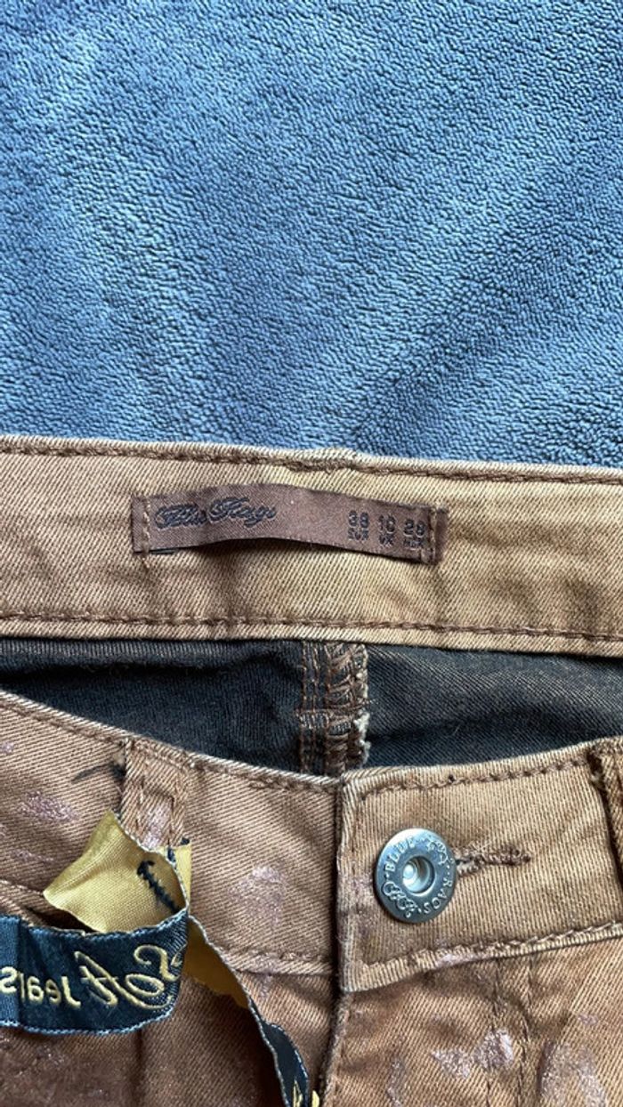 Jean slim marron Soft jeans taille 36 - photo numéro 3
