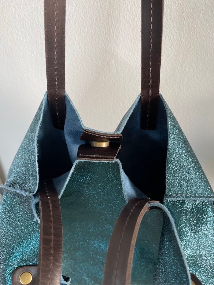Sac à main en cuir italien multi fonctions - photo numéro 3