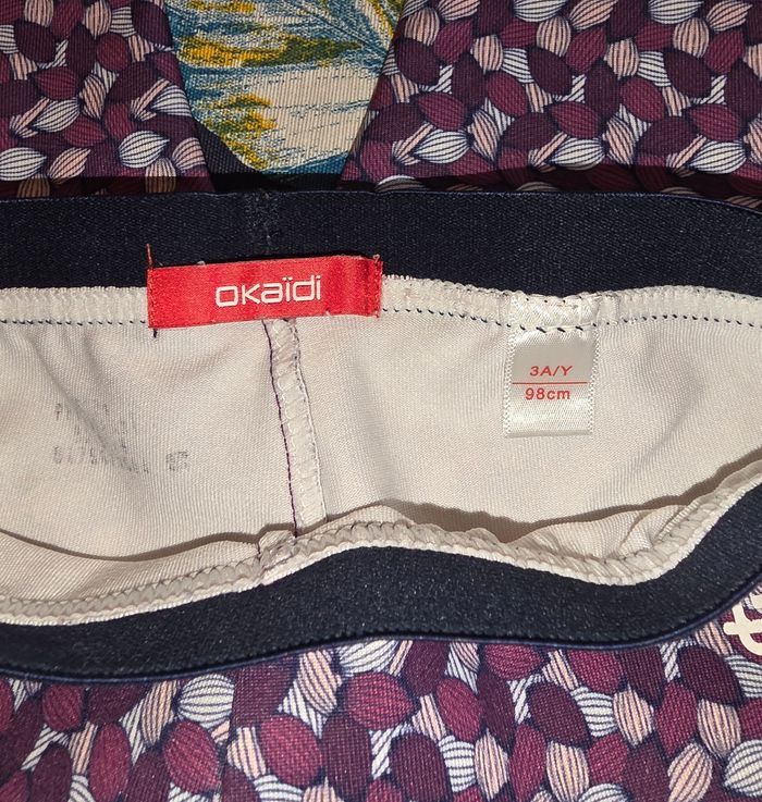 Legging violet/bordeaux 3 ans - photo numéro 4