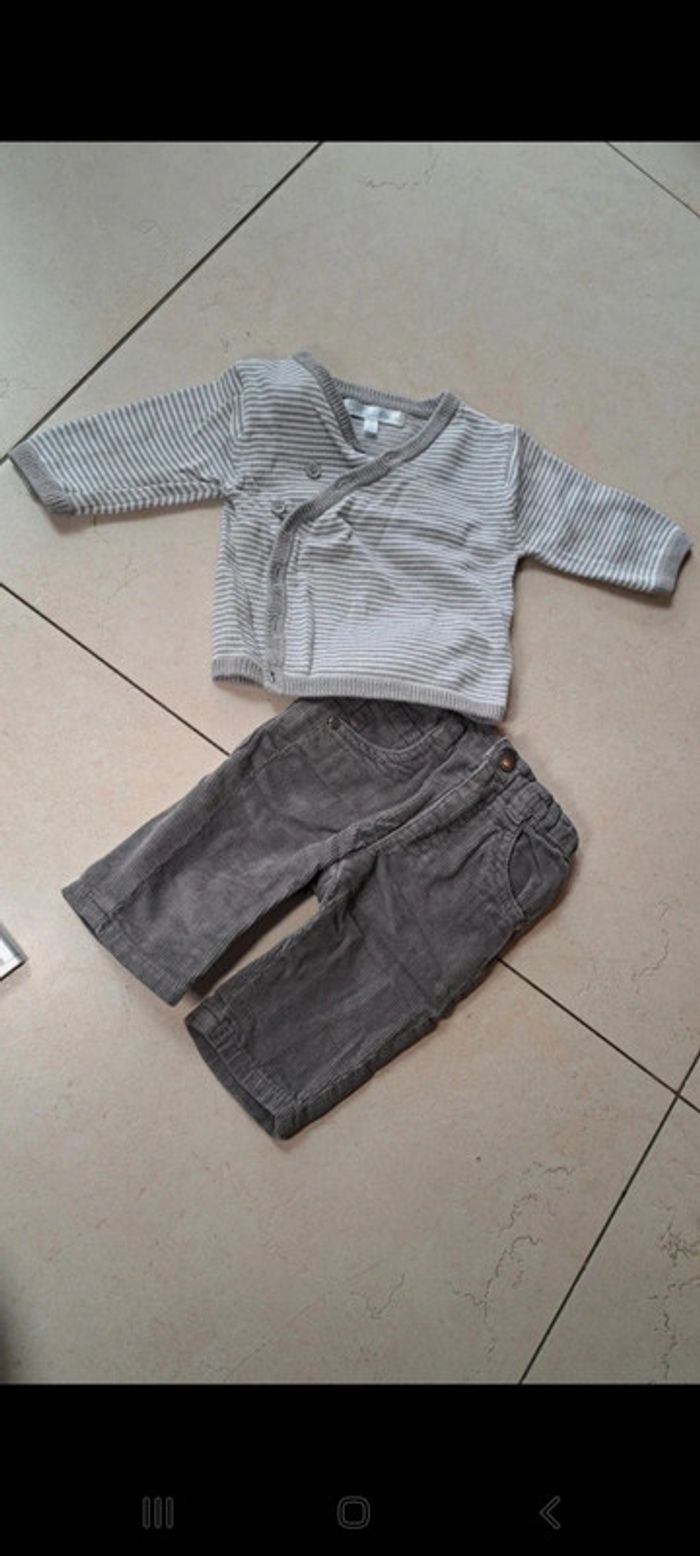 Lot de 2 ensembles taille 1 mois - photo numéro 4