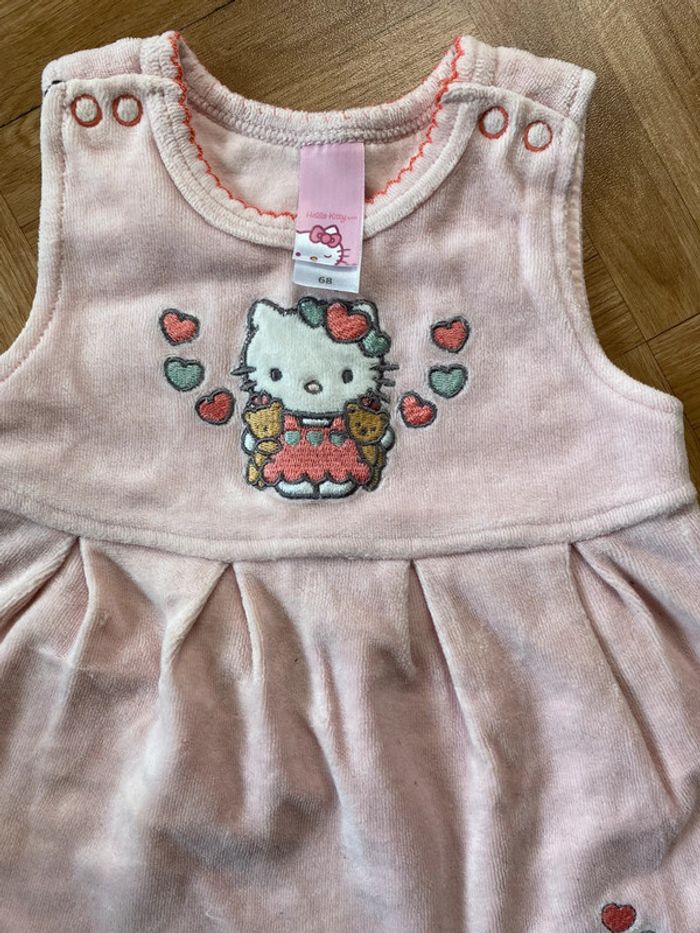 Robe manches courtes taille 6 mois Hello Kitty - photo numéro 2