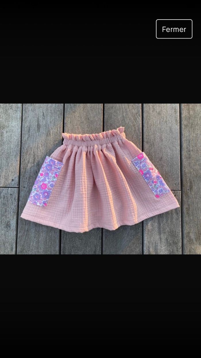 Jupe nude et liberty