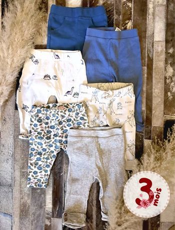 6 pantalons bébé - taille 3 mois - très bon état. 