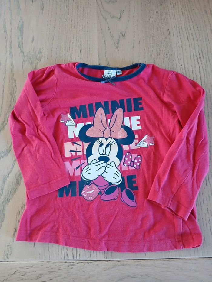 Tee-shirt fille 4 ans "Minnie" - photo numéro 3