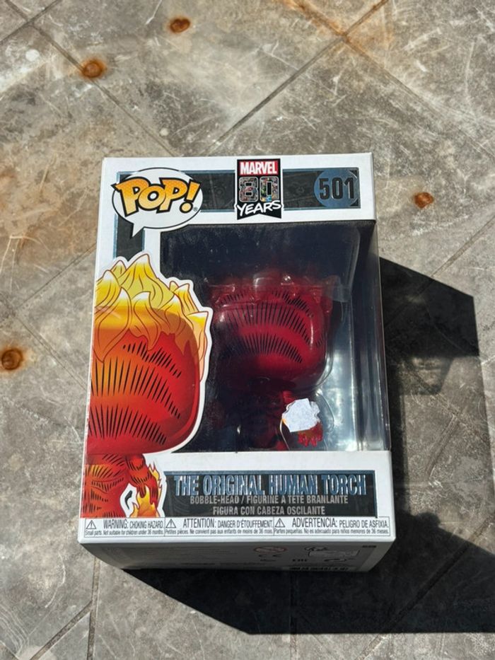 Funko Pop Marvel #501 - The Original Human Torch (80 Years)