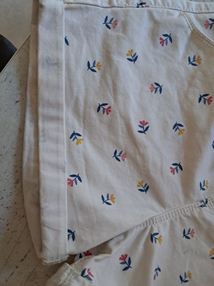 Salopette écru avec motif fleur Okaïdi 10 ans - photo numéro 6