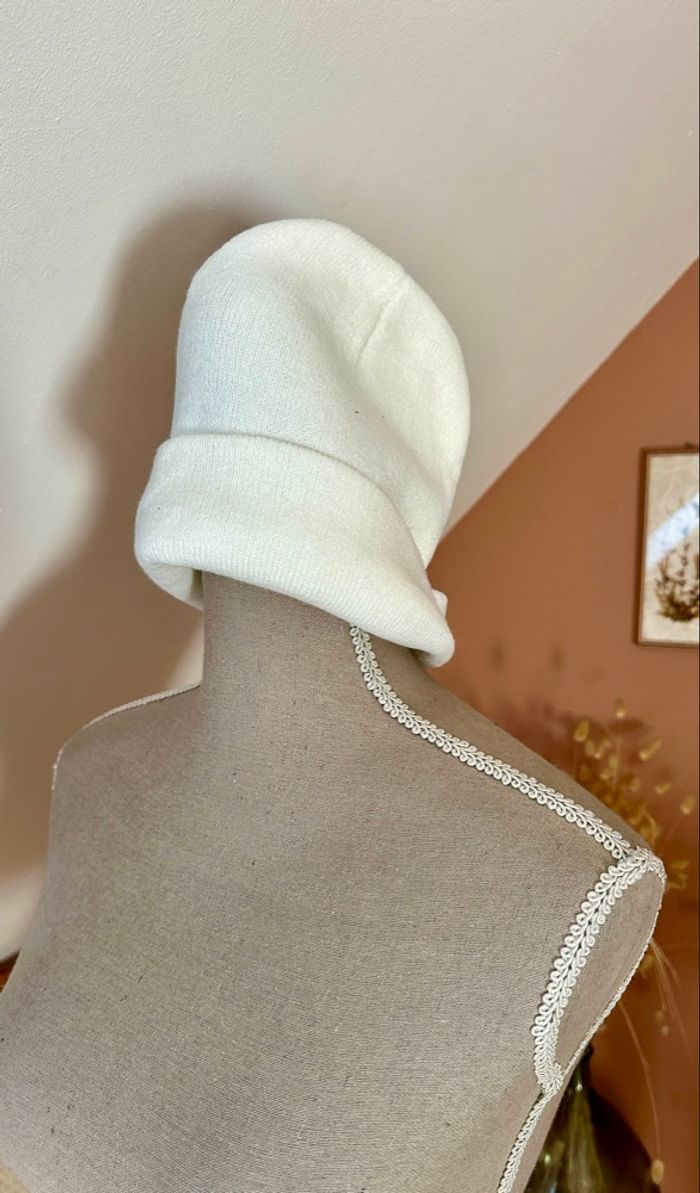 💜 Bonnet blanc taille unique 💜 - photo numéro 3
