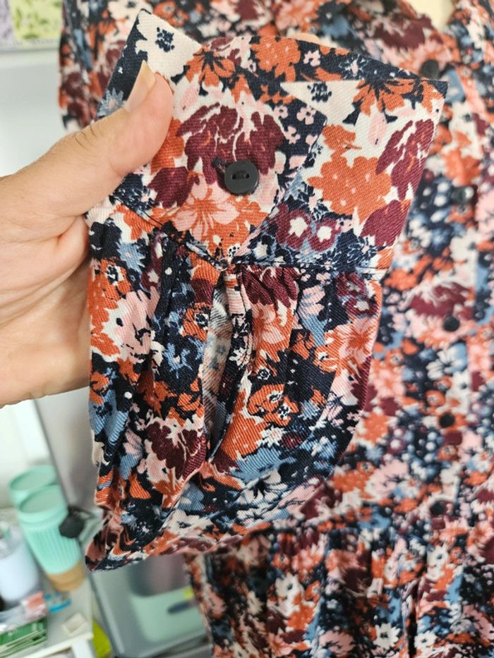 Robe fleurie 🌸 manches longues Kiabi 40 #lora11femme40 - photo numéro 5