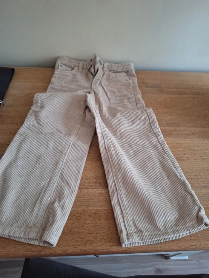 Geribde broek wide fit - photo numéro 2