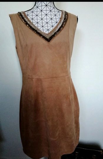 Robe effet daim et sequins 40/42