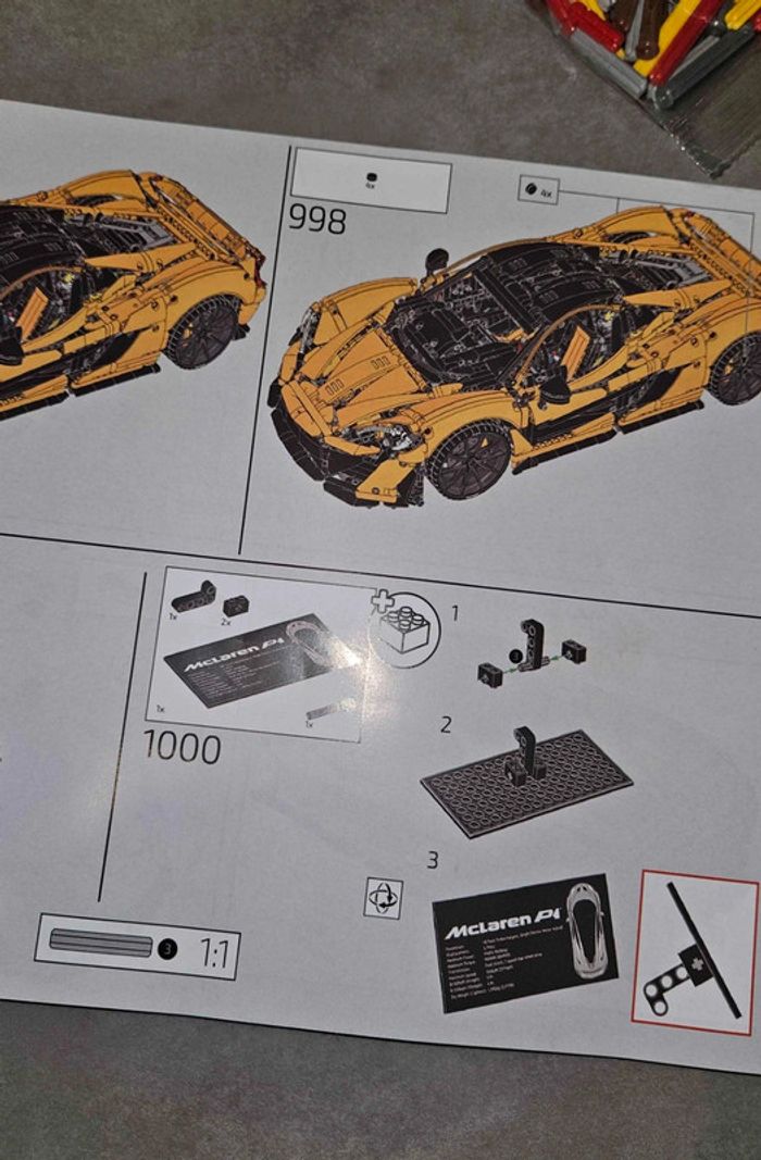 Kit de construction McLaren P1 Technic – Compatible avec LEGO (Set 42172) - photo numéro 9