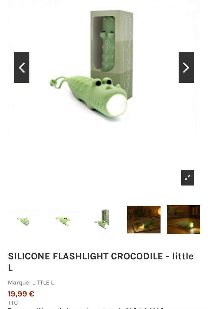 Lampe torche silicone crocodile neuve - photo numéro 4