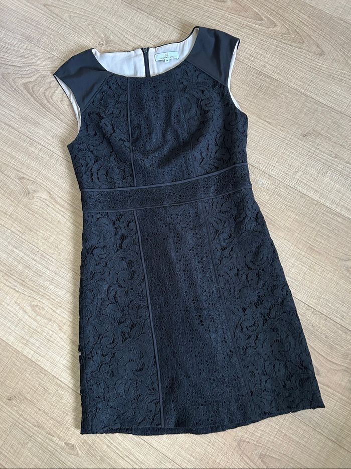 Robe noire en dentelle sans manches Jacqueline Riu taille 36 TBE - photo numéro 7