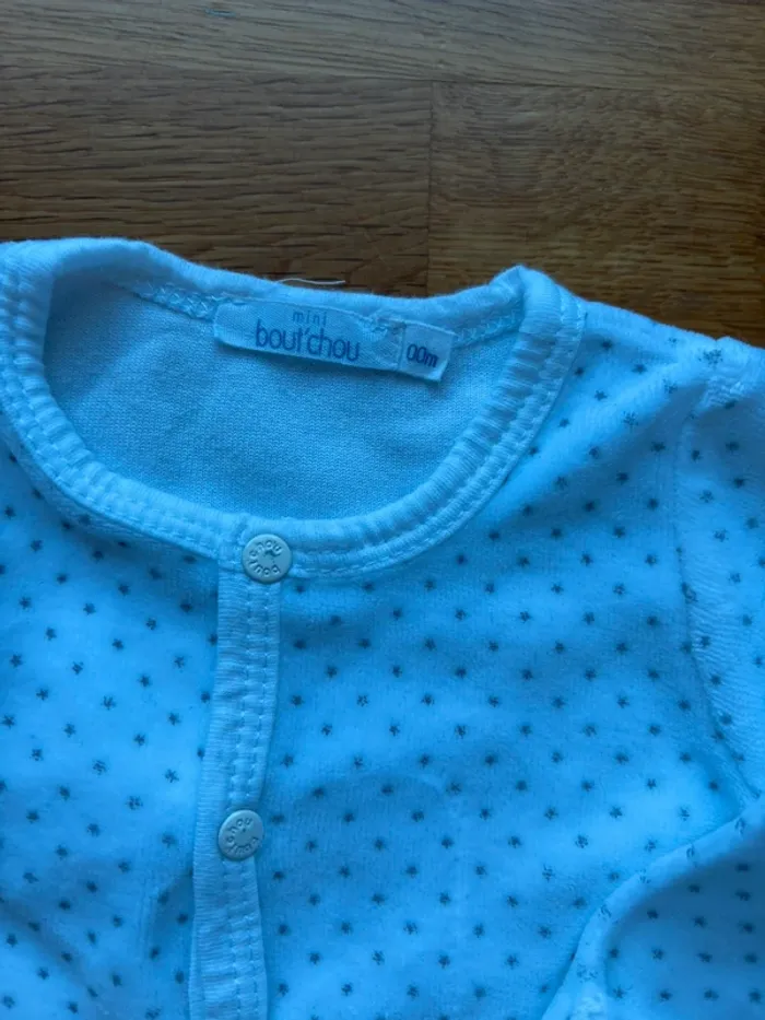 Pyjama velours Bout’chou naissance mixte - photo numéro 2
