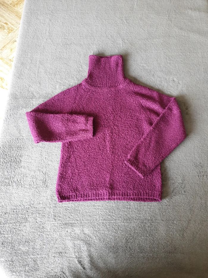 Pull violet 10 ans fille
