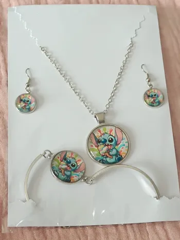 Ensemble 3 pièces-Stitch avec une glace🩵💙