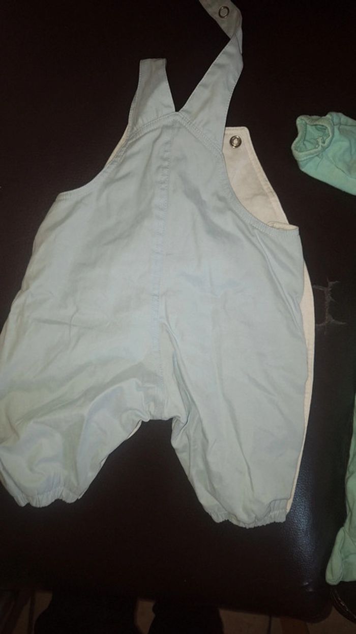 Salopette chaude epaisse bleu clair - photo numéro 2