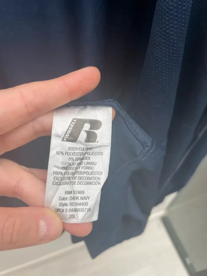 Russell navy blue light track jacket Mens XXL - photo numéro 11