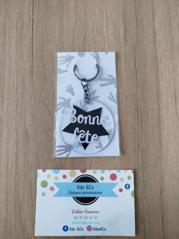 Porte-clé bonne fête