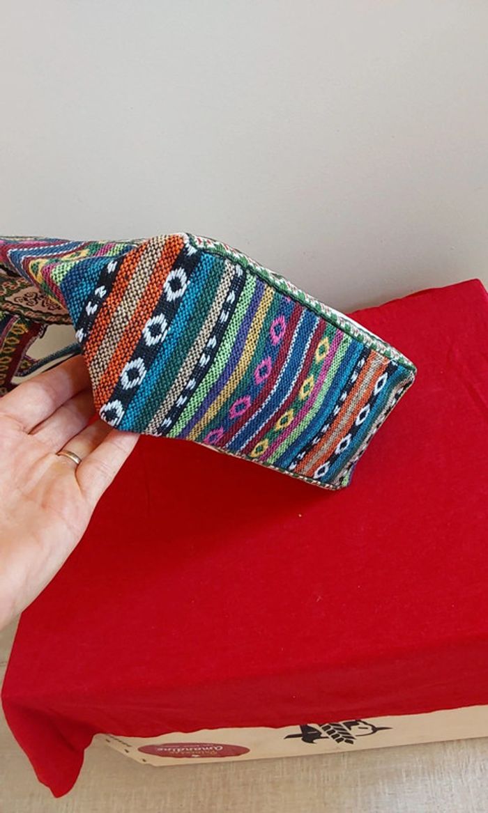 Joli sac vintage neuf en tapisserie - photo numéro 7