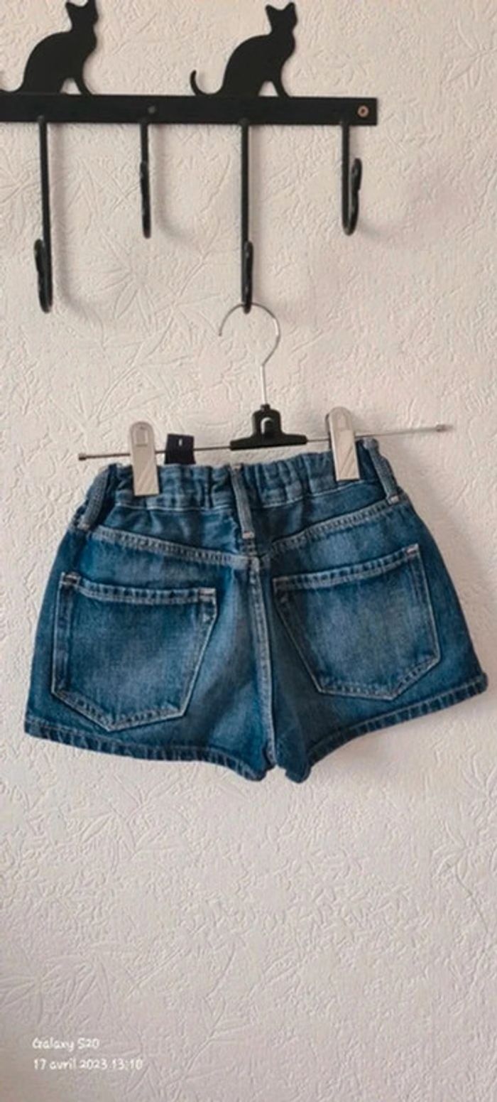 Short en jeans et T.shirt col claudine 8/9A - photo numéro 3