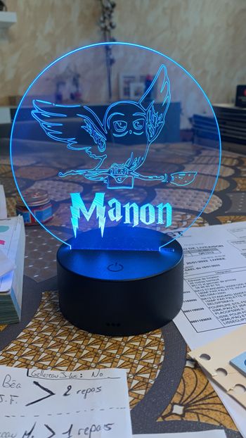 Lampe led  personnalisable veilleuse pour enfant ou adulte