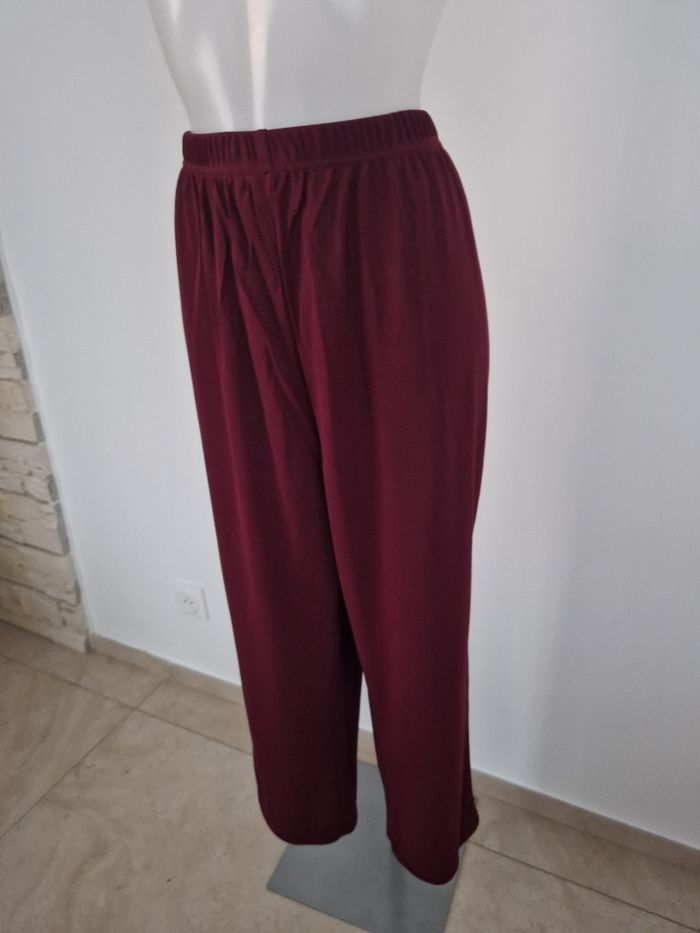 Pantalon couleur lie de vin, Daxon - photo numéro 3
