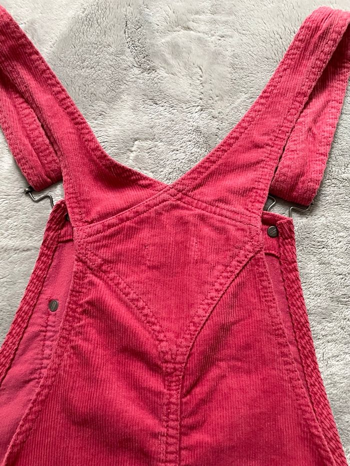 Robe Salopette Robe Tommy Jeans Rouge - Velours Côtelé - Taille S - photo numéro 10